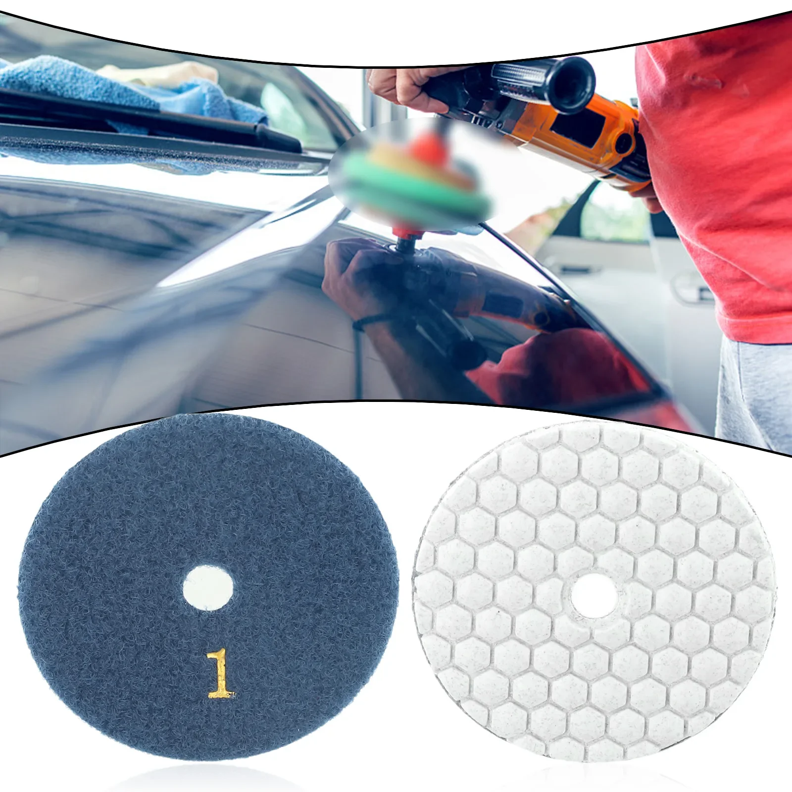 

Diamond Dry Polishing Pad 3 Inch Type For Granite Marble Sanding Disc For Marble Granite Quartzite Glass Stone Polishing