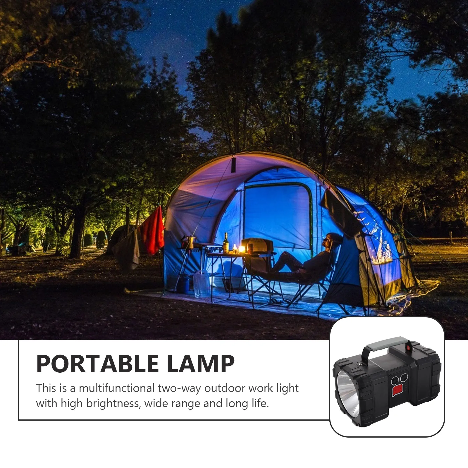 

1 Set High-Power Flashlight Durable Outdoor Long-Range Searchlight Usb Charging Super Bright Compact Torch Waterproof Camping
