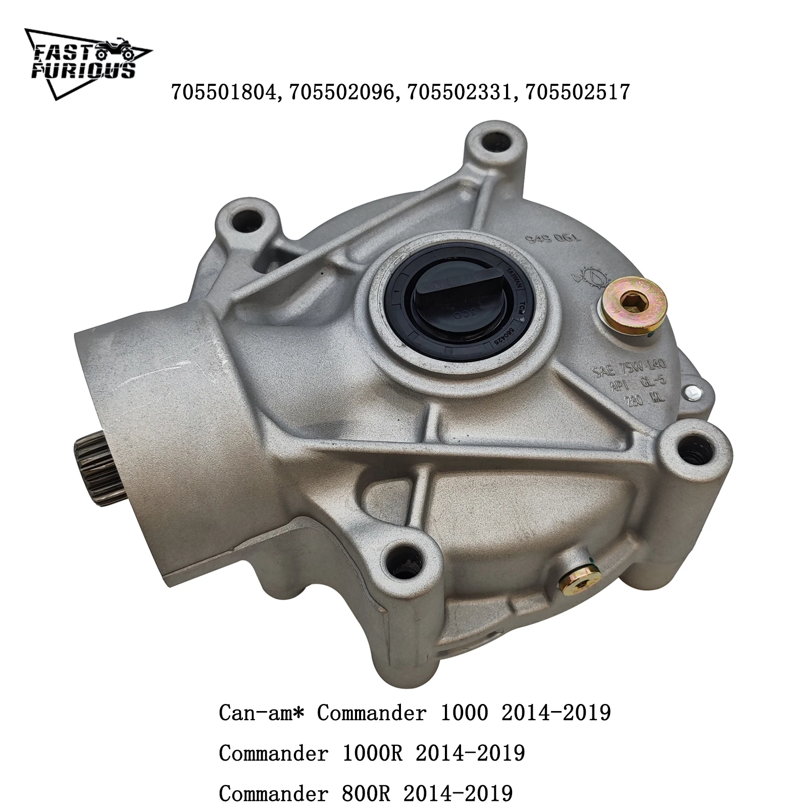 

Rear Differential BRP 705501804,705502096,705502331,705502517 For Can-am* Commander 800R 1000 1000R 2014-2019