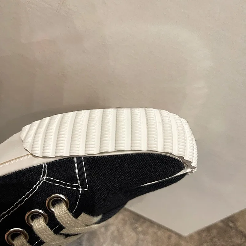 Scarpe alla moda con punta divisa a taglio basso per scarpe da donna a ferro di cavallo con suola in zoccolo di maiale con lacci scarpe da tavola Casual