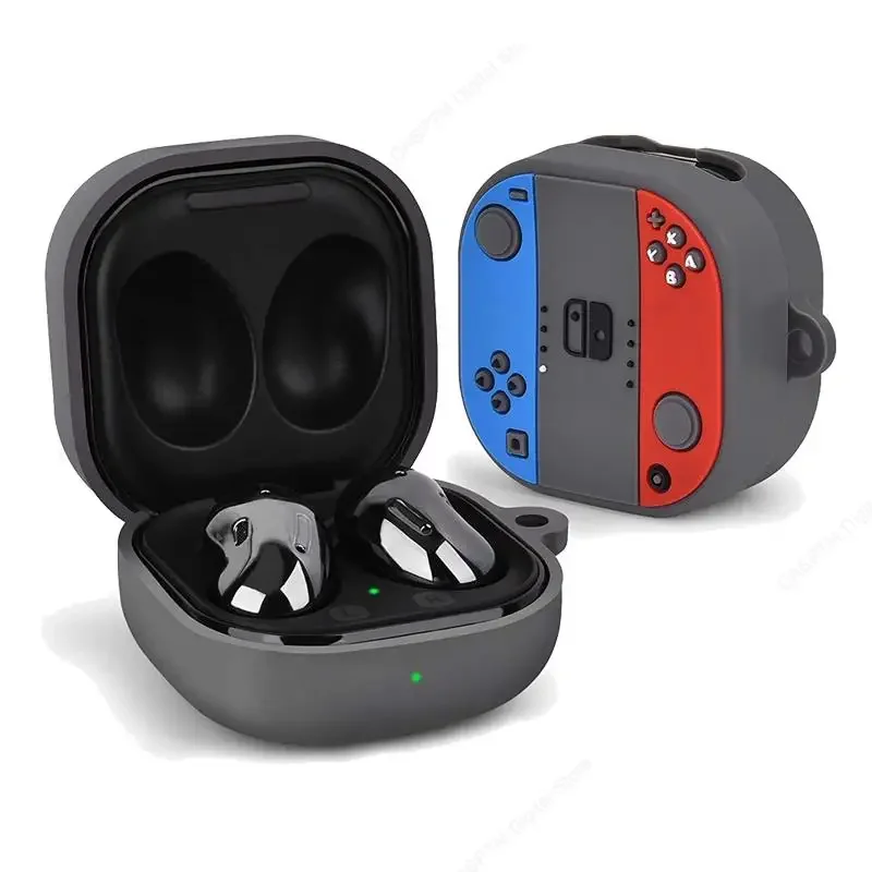 Para samsung buds 2 pro caso ao vivo legal jogador de jogo design fone de ouvido capa para samsung galaxy buds fe buds2 buzz 2 pro casos de silicone