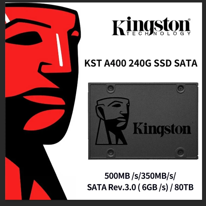 Kingston ssd unidade de estado sólido interna a400 960gb 480gb 240gb 120gb 2.5 Polegada ssd sata iii hdd disco rígido para computador portátil desktop