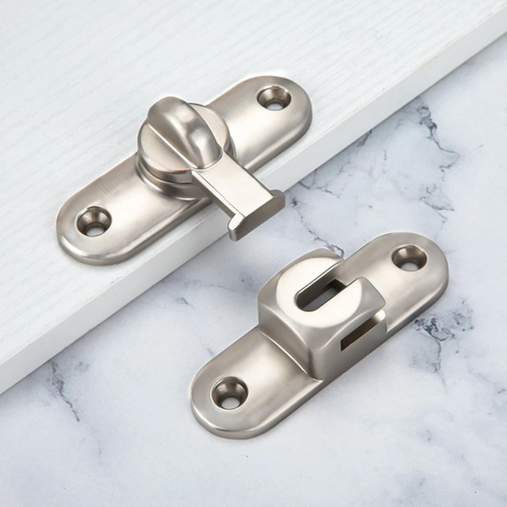 Sliding For Door Lock 90180 Degree with Zinc Alloy Material Suitable for For Doors Bathroom Garage Easy to Mount