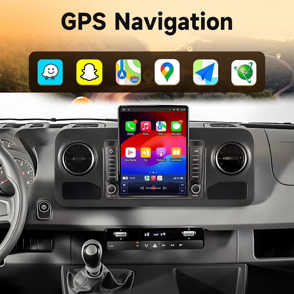 Car Radio 9.7“ For Mercedes Benz Sprinter Spinway W907 2018 2019 2020 - 2022 Android 16 Auto head unit Multimedia  Carplay Video view 2