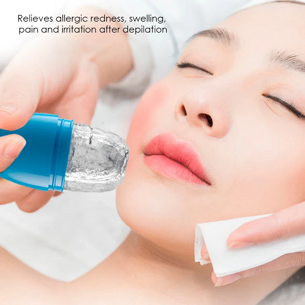 Roller Face Skincare Beauty Tool Facial Roller Silicone Ice Cube Massager Face Ice Roller Therapy for Muscle Redness Bruises Use