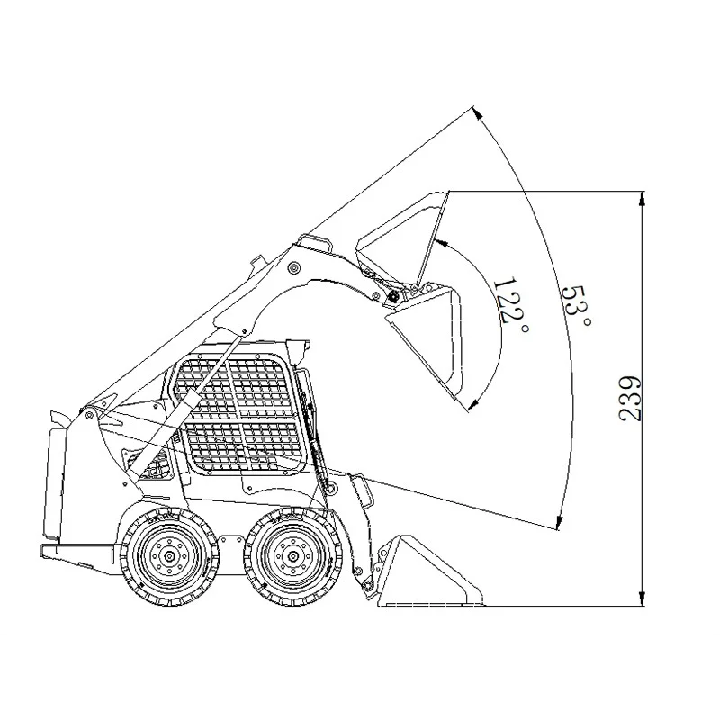 JDM-160 Bobcat 1:14 Skid Loader Per Tamiya Rc Camion Rimorchio ribaltabile Per Scania Man Actros Volvo Parti di automobili