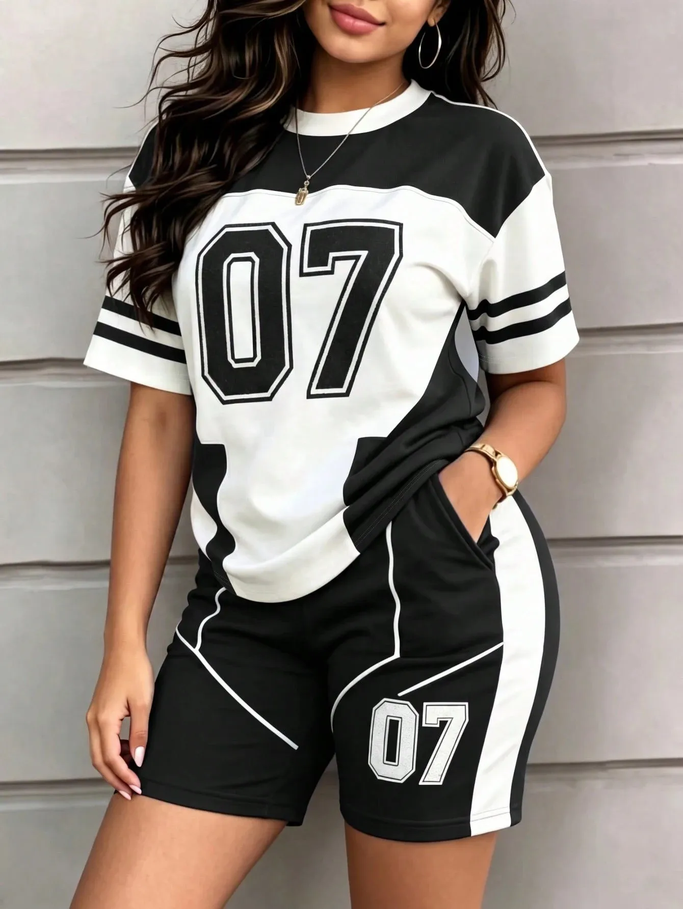 2026 summer popular street casual easy-matching comfortable 3D digital pattern printed women's short-sleeved suit