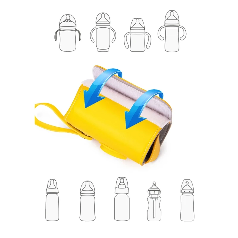 

USB Milk Bottle Warmer Infant Bottle Portable Heat Keeper Formula Milk Travel Heating Sleeve for Baby Nursing Bottles