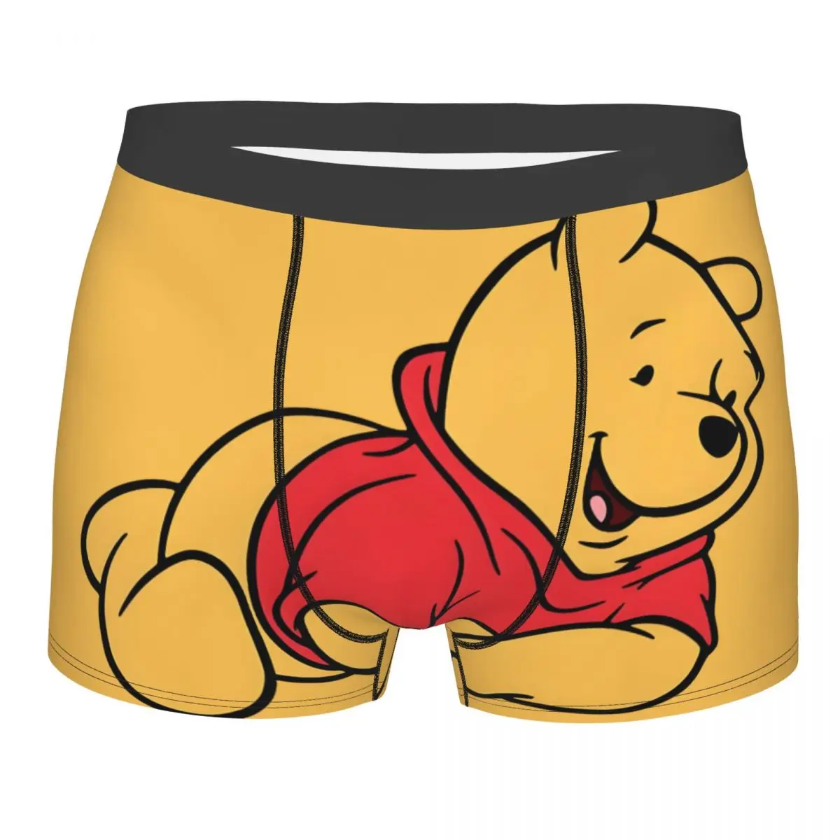 

Custom Winnie The Pooh Underwear Men Stretch Boxer Briefs Shorts Panties Soft Underpants For Homme