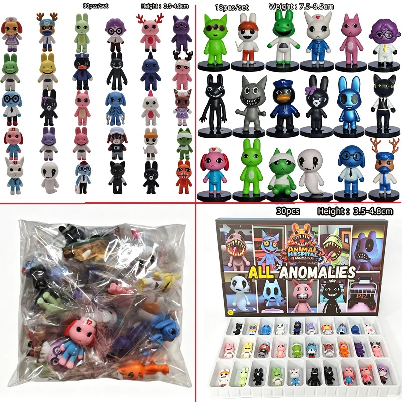 Action Figure Animal Hospital Model Mini PVC Toys Set Game Cartoon Anime Action Figures Toys