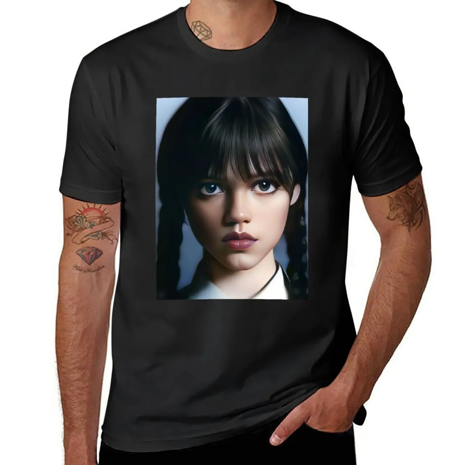 

New Merlina Paint T-Shirt blank t shirts Aesthetic clothing sports fan t-shirts T-shirt for a boy big and tall t shirts for men