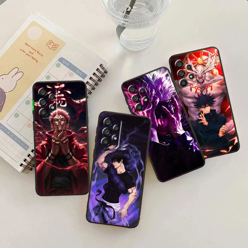 

J-Jujutsu Kaisen Cool Anime For Samsung A53 A52 A33 A32 A51 A71 A21S A13 A73 A55 A22 A23 A35 A72 A54 A12 5G Black TPU