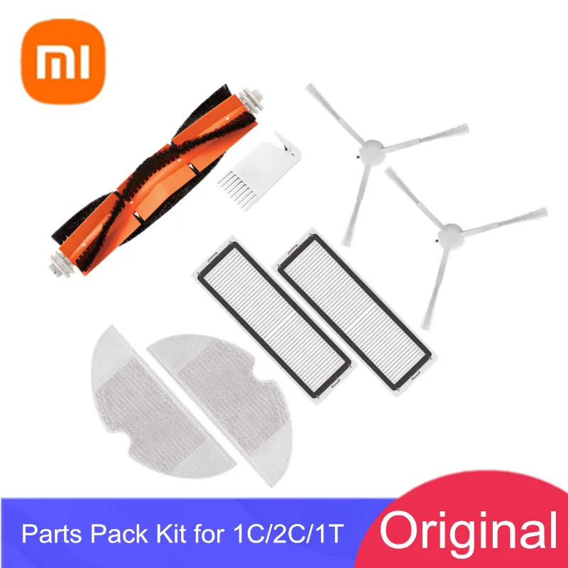 Original Xiaomi Robot Vacuum Mop 1C 2C Cleaner Parts for Mijia STYTJ01ZHM Dreame F9 Filter Main/Side Brush Mop Brush Water Tank