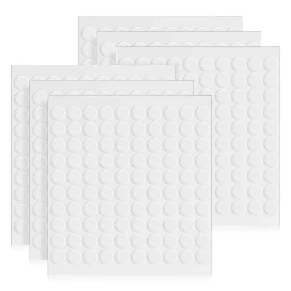 800 قطعة شريط لاصق مزدوج الجوانب من الأكريليك لألواح الرغوة العازلة للصوت ملصقات جدارية تثبيت تثبيت قابل للإزالة واضح متعدد