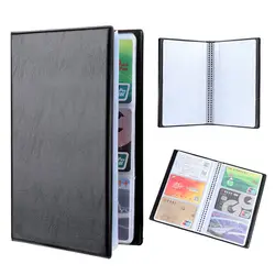 Leather Cards Collection Album Card Holder Books  40/120/180/240/300 Cards Credit Card ID Card Container Wallet