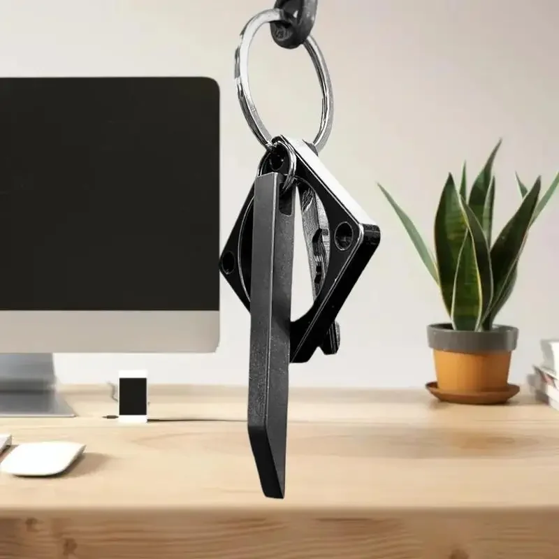 

EDC монтировка из нержавеющей стали, сверхмощный мини-брелок, монтировка, мощный портативный многофункциональный инструмент, отвертка, открывалка для бутылок и открывалка для коробок