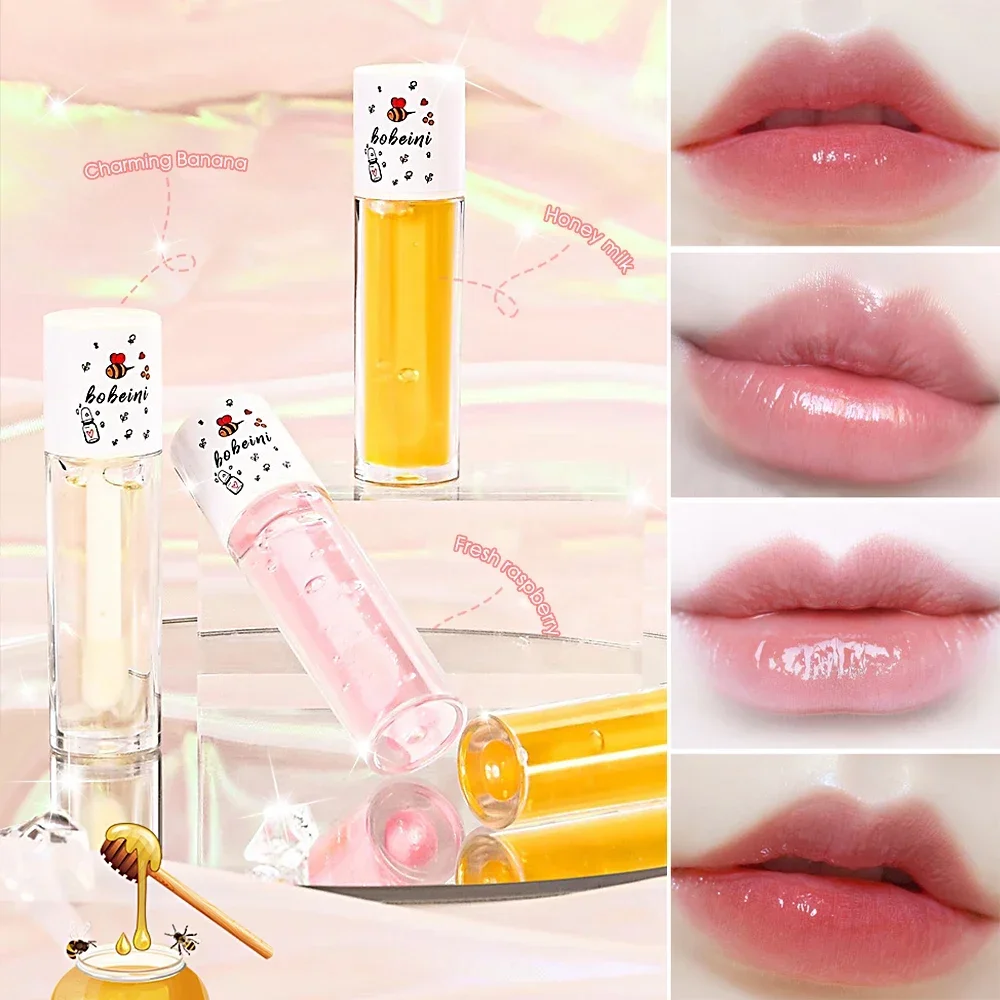 Heldere Hydraterende Lip Olie Mode Crystal Jelly Niet Plakkerig Sexy Plumping Gloss Lip Glazuur Getinte Mode Lippenstift Make-Up Lipverzorging