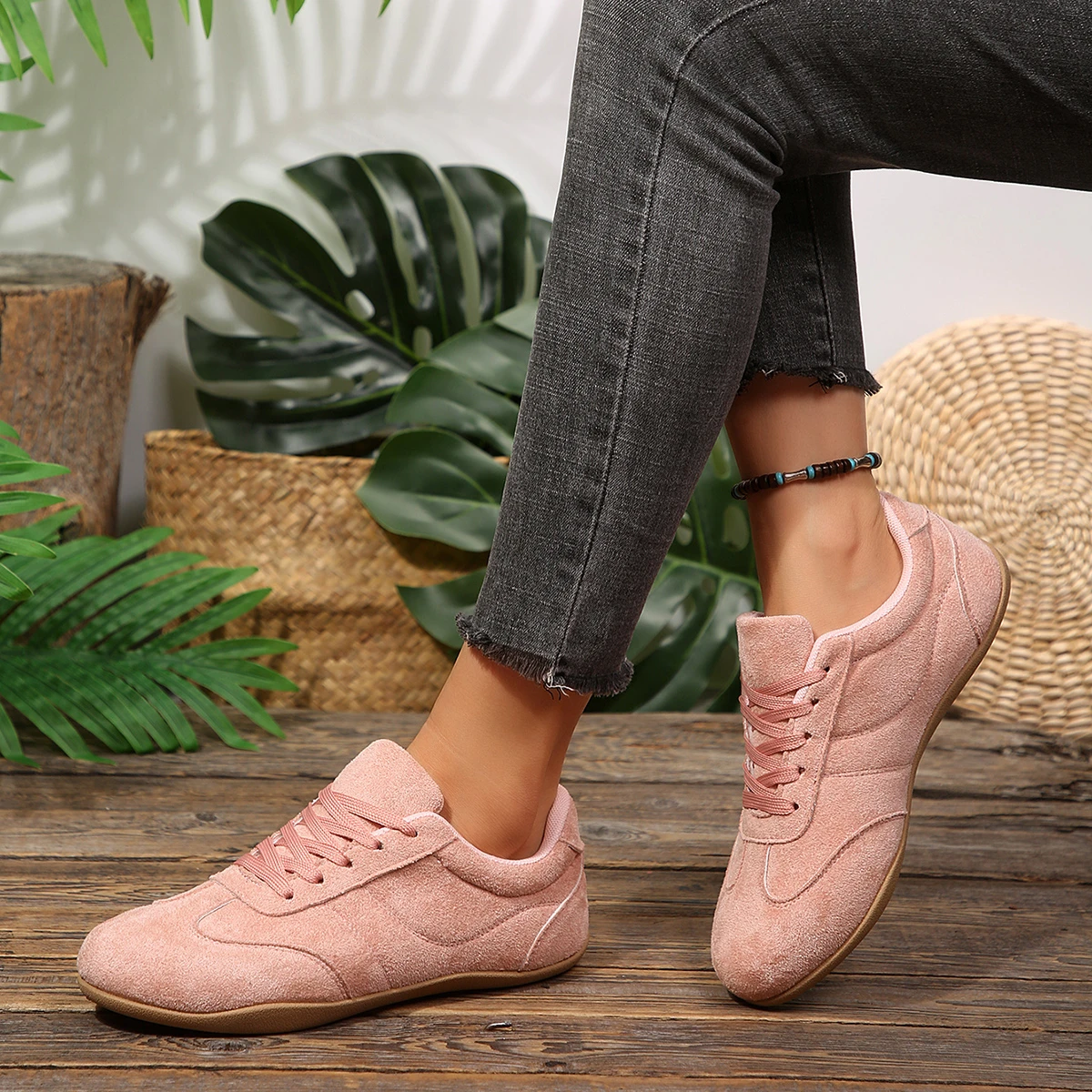 Damen Frühling Neue Klassische Einfarbige Flache Schuhe 2026 Alltags-Büro-Einkaufs-Schlupfschuhe Bequeme Vulkanisierte Schuhe Größen 36-43 – Detail 7
