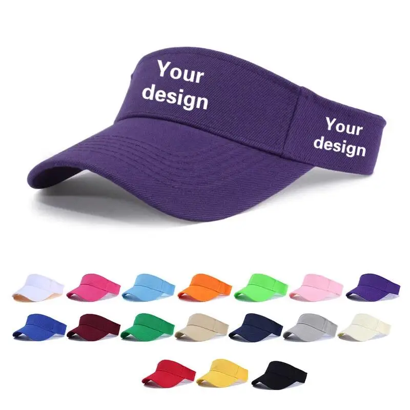 Men Women Empty Top Hats Personalized Custom Designed Hat Golf Sunshade Hats Running Sports Baseball Caps Wholesale Print Logo