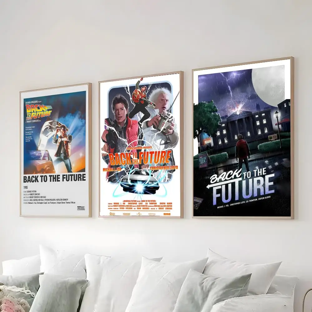 B-Back to the Future Poster High-definition  poster stickers, suitable for bedroom, living room, home decoration