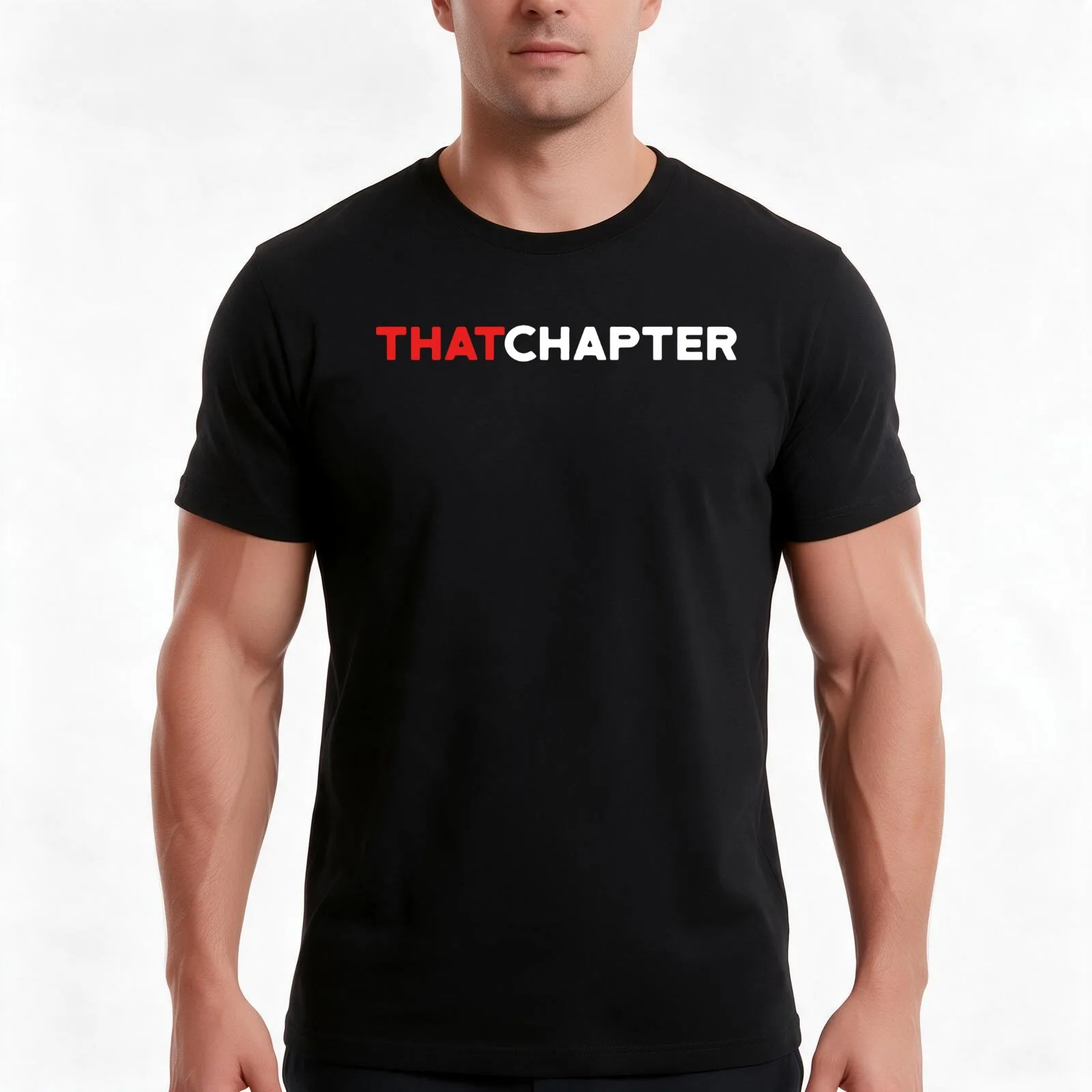 That Chapter Merch That Chapter Logo T-Shirt, Summer Casual Cotton Tee, Oversized Streetwear Tops, Vintage Graphic Print