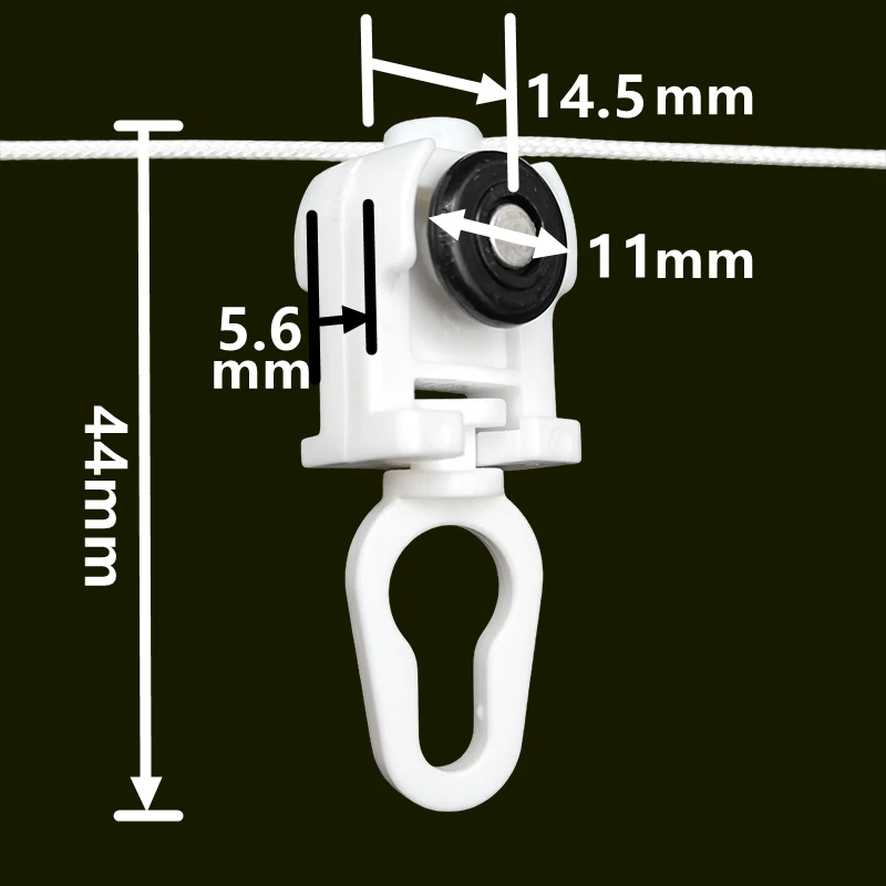 Curtain Hook For S Fold Curtains Snake Tape Curtain 6cm 7cm 8cm S-wave Curtain Line Runner With Wheels For  Jialisi Track