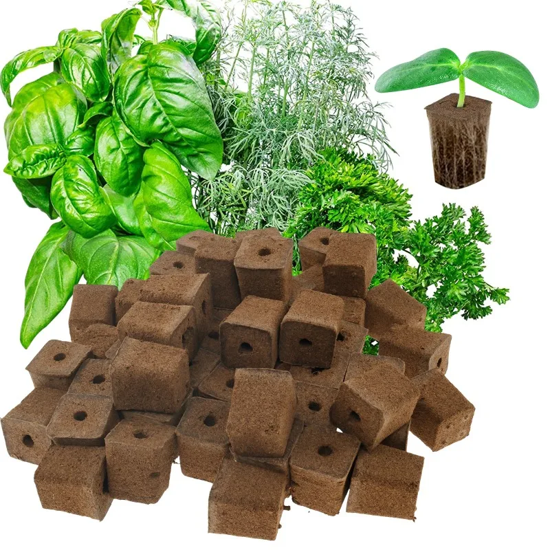

50Pcs Grow Sponges Water Absorbent Seed Starter Hydroponic Seed Pods Replacement Root Growth Sponges Starter Pods for Gardening