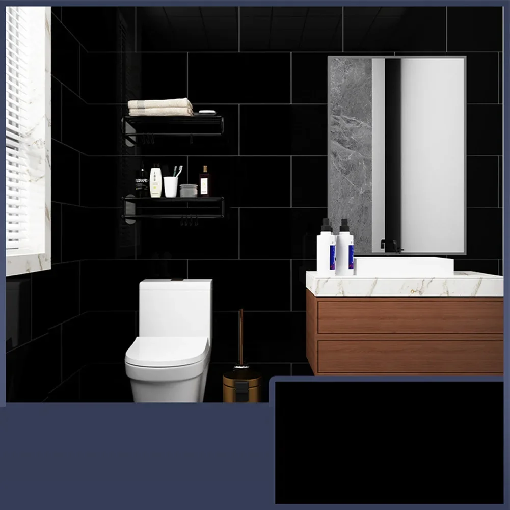 High Quality Wall Sticker Tile Stickers Backsplash DIY Flame Retardant Marble Tiles Sticker For Kitchen Bathroom