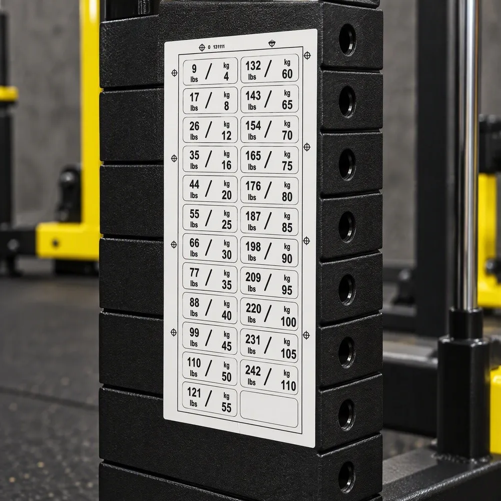 2pcs Fitness Equipment Weight Stickers Gym Weight Stack Labels Number Stickers Fitness Equipment Accessories