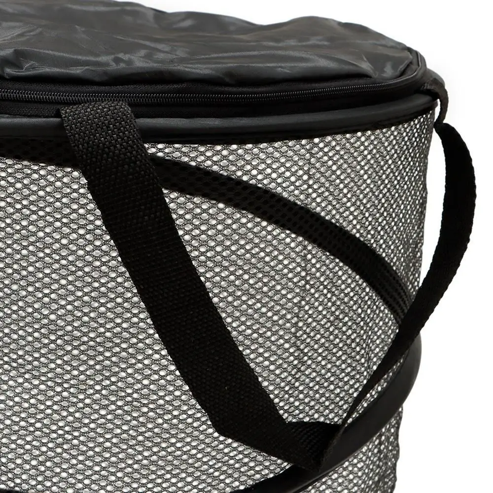 Laundry Basket Dirty Clothes Storage Basket for Dormitory with Double Handle Fine Mesh Foldable Net Bathroom Large Collapsible