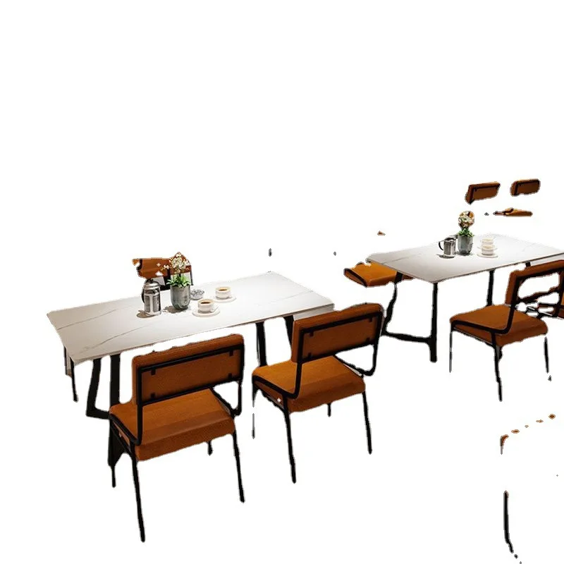 

Обещанный магазин барбекю, комбинация стола и стула, современная интернет-знаменитость, кованая шиферная мебель для общественного питания