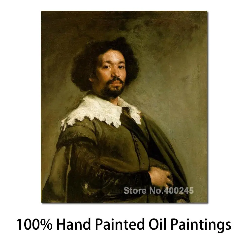 

Portrait Artist Diego Velazquez Portrait of Juan De Pareja Oil Painting High Quality Hand Painted