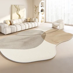 Irregular Shapes Living Room Decoration Plush Carpet Japanese Style Rugs for Bedroom Thick Anti-slip Floor Mat Home Washable Rug