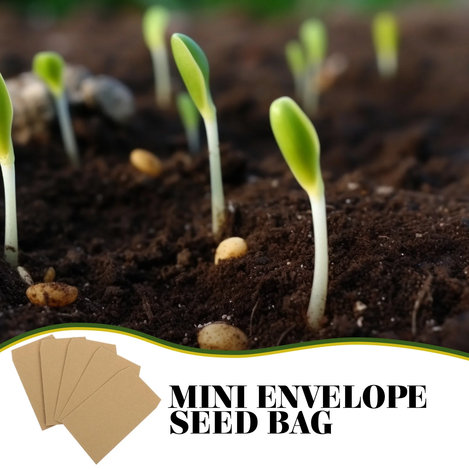 

100Pcs Small Envelopes Paper Seed Storage Bags Mini Coin Envelopes Money Saving Cash Budget Envelope Seed Storage Bag