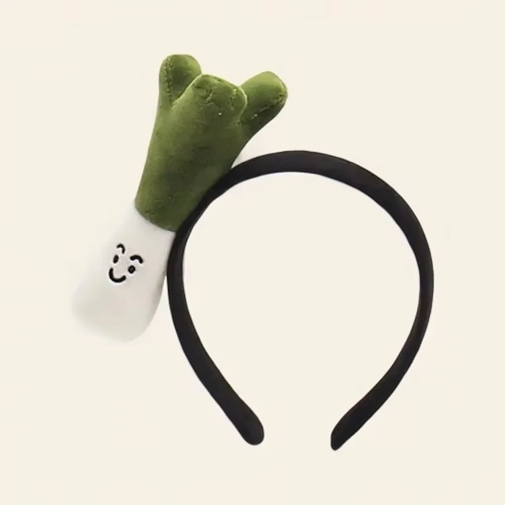 

Cute Cartoon Vegetable Headwear Plush Funny Onion Pepper Ginger Hairband Photo Performance Headband 's Accessories