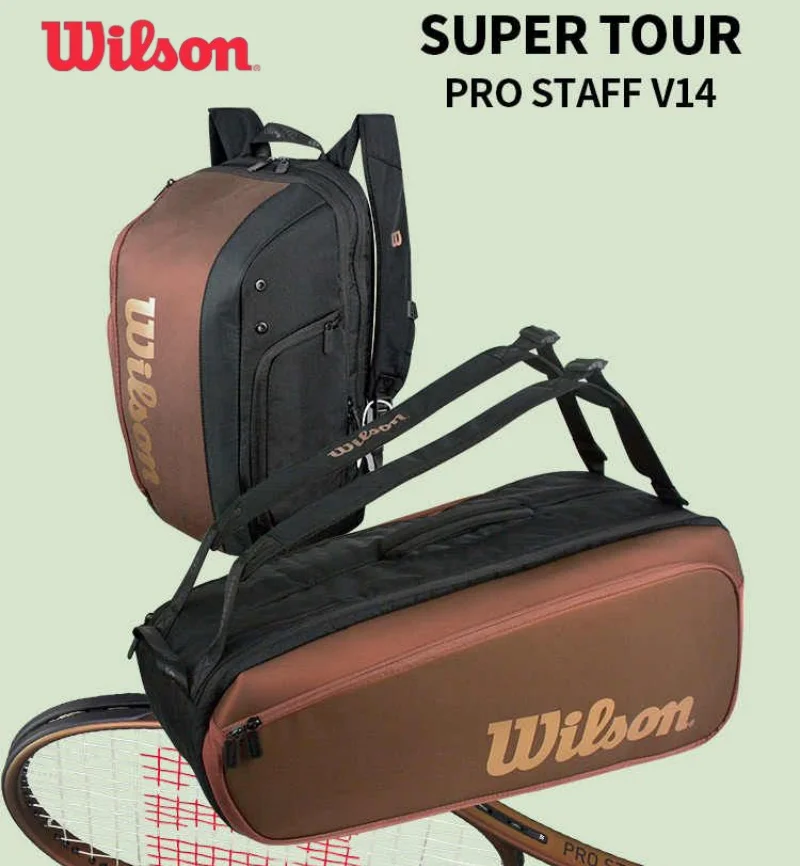 wilson-bolsa-para-raqueta-de-tenis-v14-paquete-de-9-mochila-para-raqueta-de-gran-capacidad-con-compartimento-para-zapatos-bolsa-deportiva-bolsa-para-raqueta-super-tour-pro