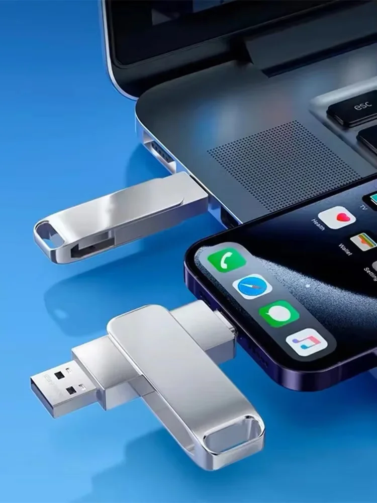 16 ТБ 3,0 USB-накопитель, металлический высокоскоростной флэш-накопитель, 2 ТБ, 512 ГБ, водонепроницаемый USB-накопитель типа C для компьютерных устройств