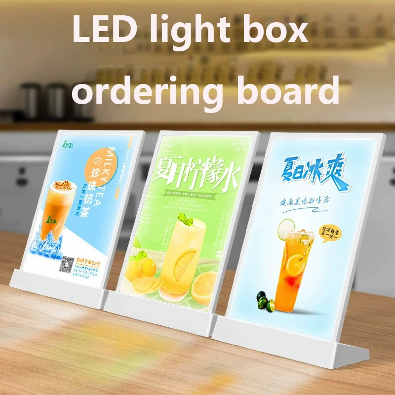 Multi purpose display acrylic price list A4Me