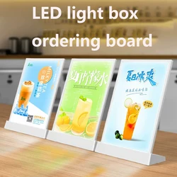 Multi purpose display acrylic price list A4Me