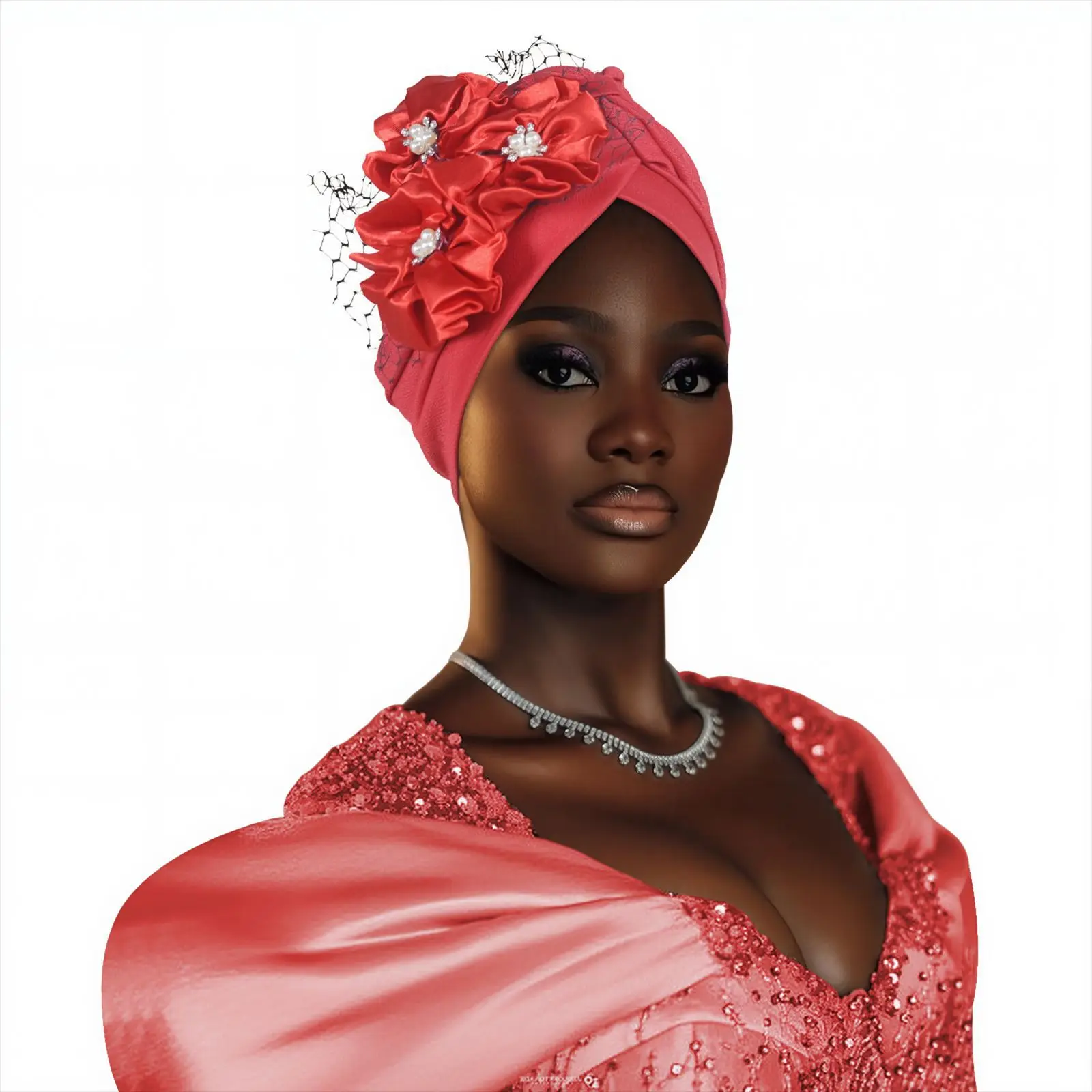 Ethnic Headwrap Hat African Traditional Style Decor Soft Stretch Head Cover for Casual Daily Wear Head Wrap Bonnet Cover Mujer