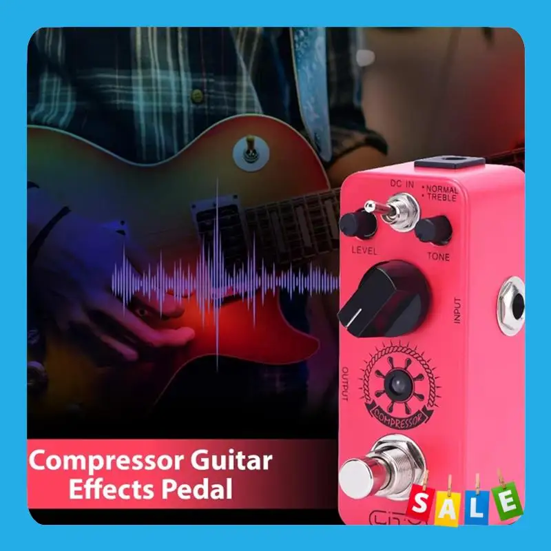 

BABP Electric Guitar Pedal Mini Compressor Effects Pedal Ultimate Comp 2 Modes Guitar Effect Pedal Pure Analog True Bypass