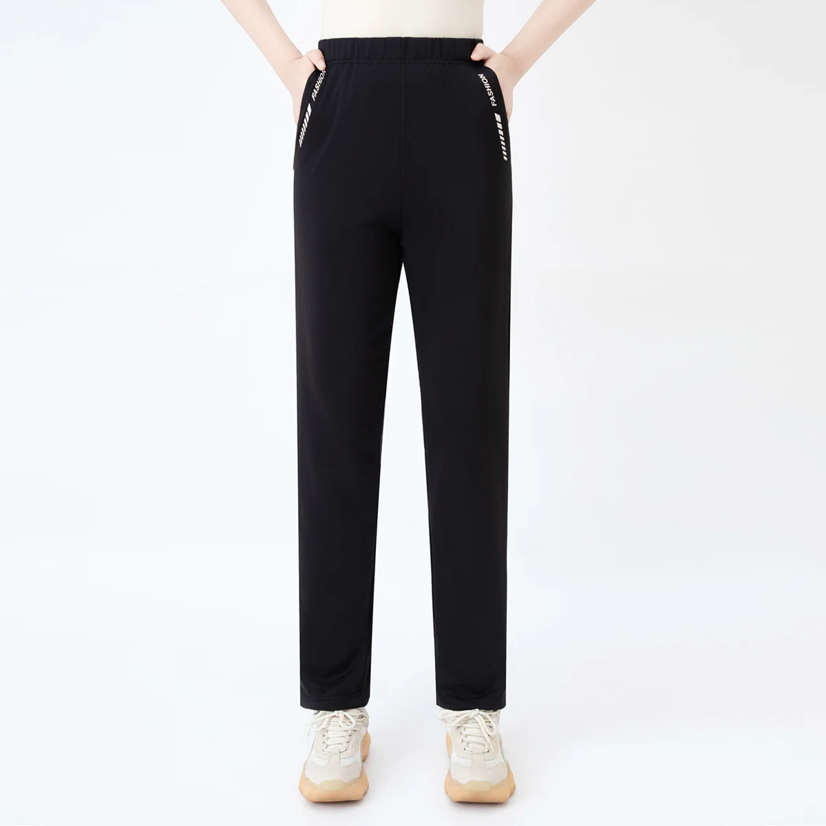 Herbst Neu 7-Farben Lässige Vielseitige Damenhose Bequeme Sportliche Hose mit Taschen Jogginghose für Teenager Gerade Hose – Detail 16