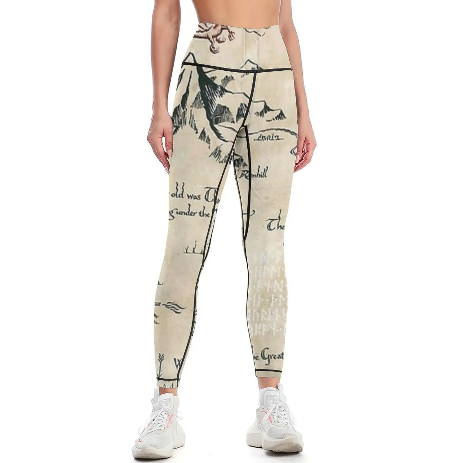 The Map of Live Leggings gym's clothing gym's sportswear Womens Leggings