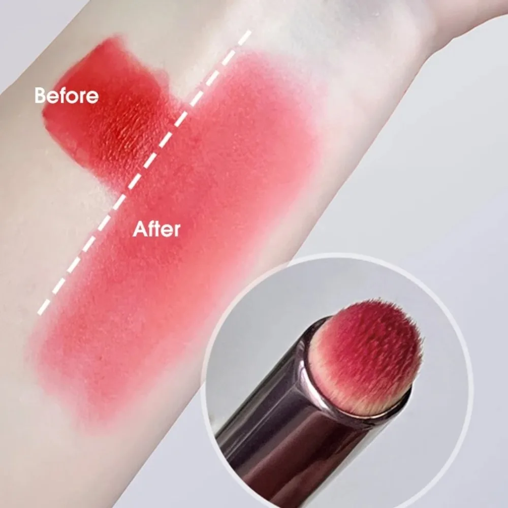 Profissional Multifuncional Lip Brush, Ponta Redonda, Blush, Fundação, Contorno, Lip Smudging, Corretivo, Ferramenta Cosmética