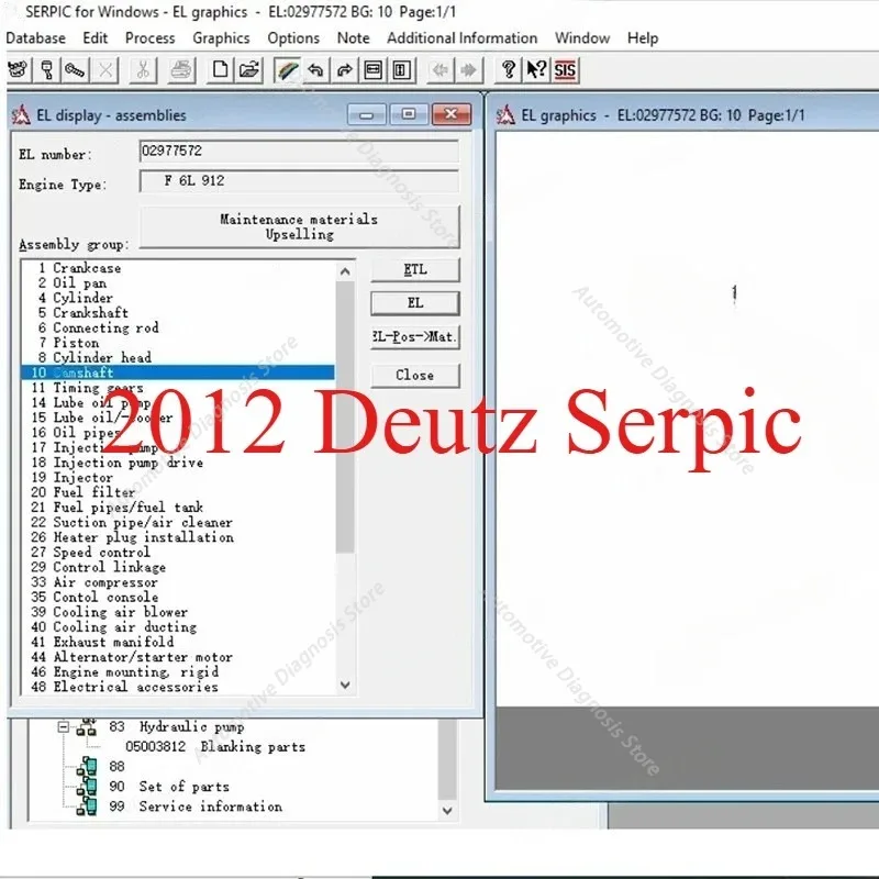 2026 hot selling newest  2012 Deutz Serpic Electronic Parts Catalogue for Deutz engines Deutz EPC