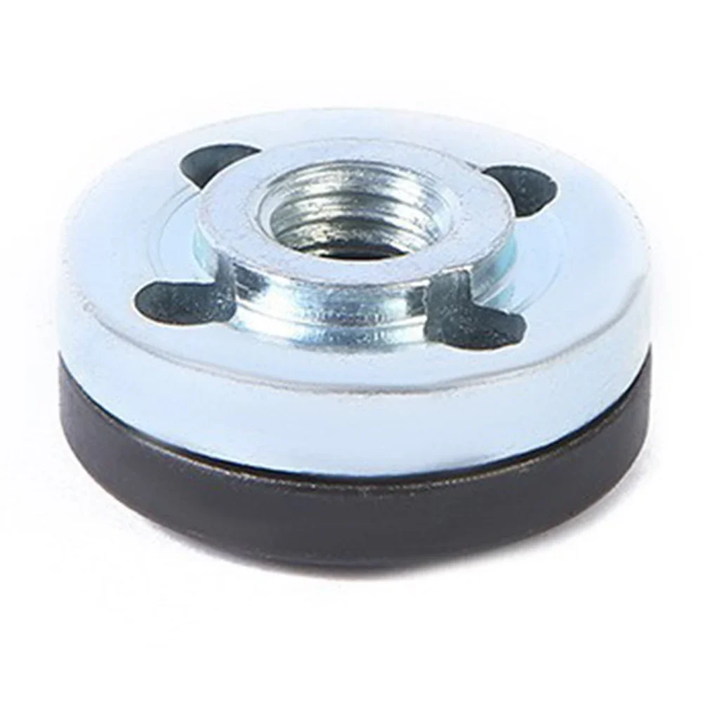 5 Pairs M10 Thread Angle Grinder Metal Pressure Plate Metal Inner Outer Flange Nut Set Tools Grinding Machine Disc Clamp Plate