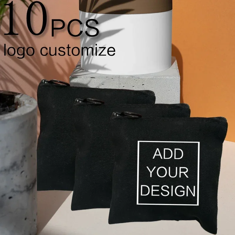 

10PCS Customize Your Logo / Image / Name Coin Purse Ladies Storage Bags Boys Girls Wallet Kids Custom Photo Best Gifts Money Bag