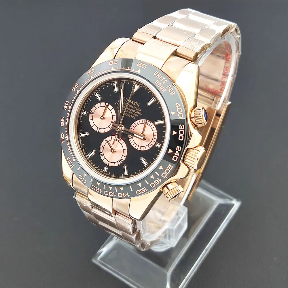 39mm Men's automatic  watch 4130 / 4613D automatic movement sapphire glass luxury multi-functional watch Customizable logo