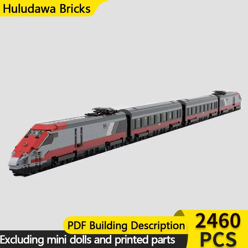 Popular Street View Model MOC Building Brick Ultra High Speed Train Modular Technology Gifts Holiday Assemble Children Toys Suit