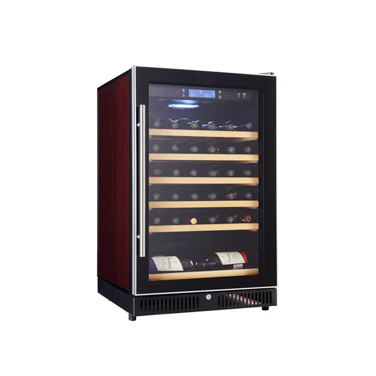 Hotel House hold Bar 24 Bottles Small Wine Fridge Refrigerator Free-standing 70L Single Zone Red Wine Cooler